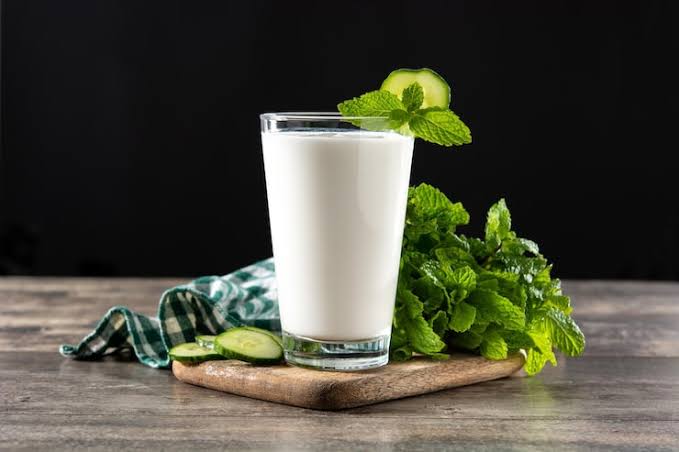 Ayran sunumu