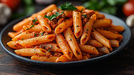 Penne Arrabbiata sunumu